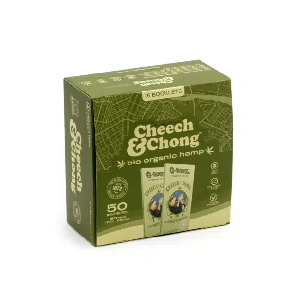 G-Rollz Cheech & Chong™ Classic Organic Hemp KS Papers + Tips, Tray & Poker – Bild 4