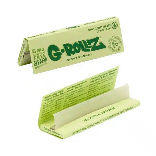 G-Rollz Amsterdam Organic Hemp Green 1¼ Papers – Bild 3