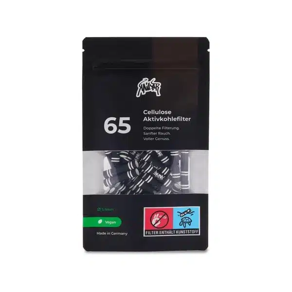 Kailar Aktivkohlefilter Schwarz 5,9mm 65 Stück