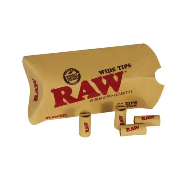 RAW Wide Pre-Rolled Filter Tips 21er Pack