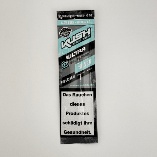 Kush Herbal Hemp Wraps Ultra - Silver