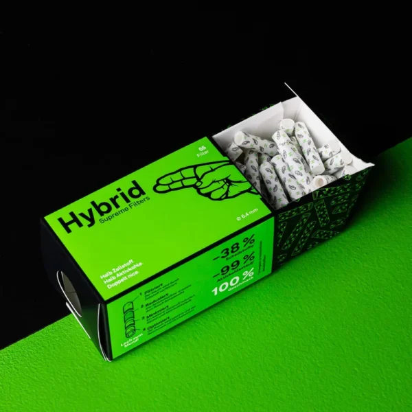 Hybrid Supreme Aktivkohlefilter Weiß (55er Pack) – Bild 2