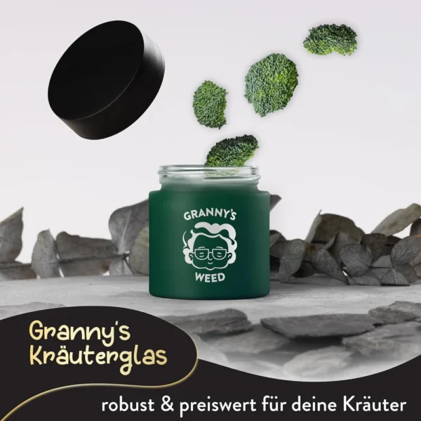 Granny's Premium Stash Jar Grün – Bild 5