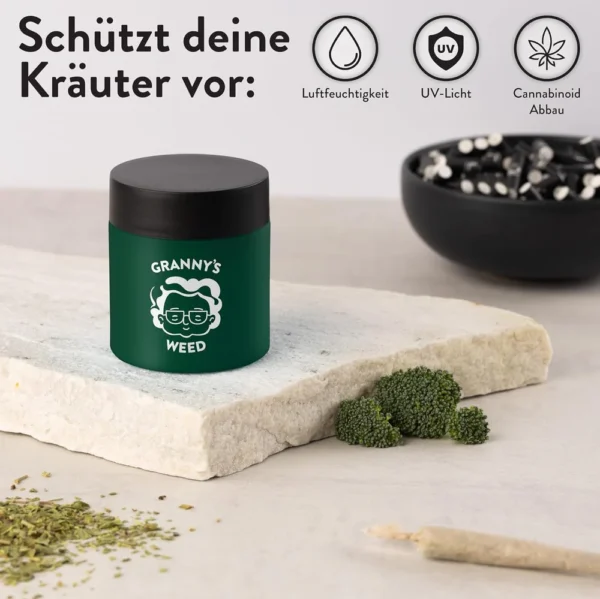 Granny's Premium Stash Jar Grün – Bild 4