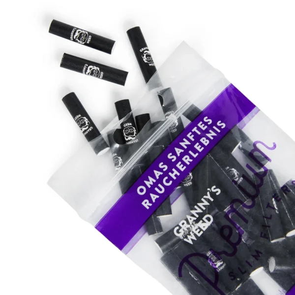 Granny's Weed Aktivkohlefilter Slim Black 50 Pack 5,9mm – Bild 3