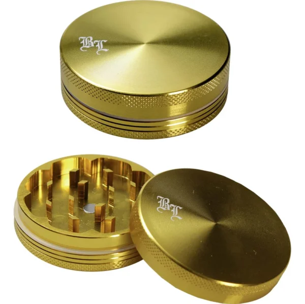 Black Leaf Alu-Grinder 2-teilig ø40mm Gold