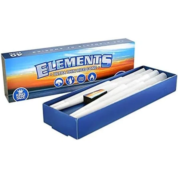 Elements Blue Ultra Thin Cones 40er Pack – Bild 2