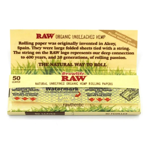 RAW Organic Hemp 1¼ Size Papers – Bild 2