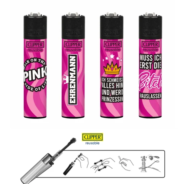 GIZEH x CLIPPER ALL PINK Giant Mini Büchel Set – Bild 3