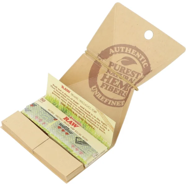 RAW Organic Hemp Artesano 1¼  Papers + Tips and Tray – Bild 2