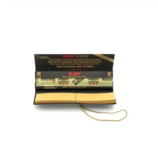 RAW Black Classic Connoisseur King Size Slim Papers + Tips – Bild 3