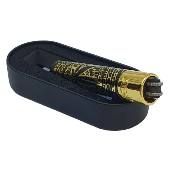clipper-metallfeuerzeug-premium-leaves-etui-gold online kaufen.webp