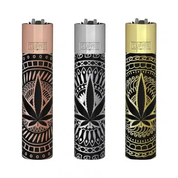 clipper-metallfeuerzeug-premium-leaves-etui-gold-silber-bronze online kaufen.webp
