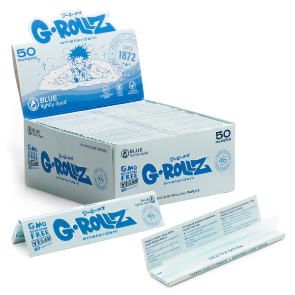 G-Rollz   Amsterdam Lightly Dyed Blue KS Slim Papers_1.webp