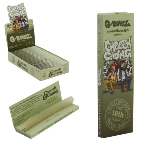 G-Rollz  Cheech & Chong(TM) 'Couch' - Medicago Sativa Extra Thin -50 '1¼' Papers.webp