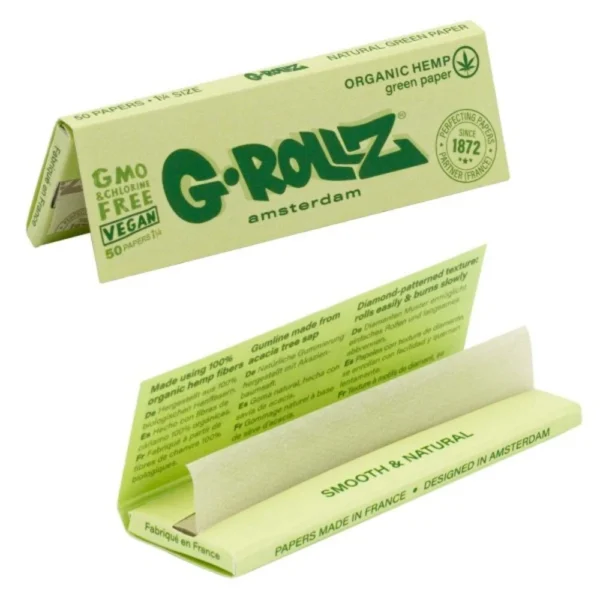 Organic Green Hemp - 50 '1¼' Papers (1).webp